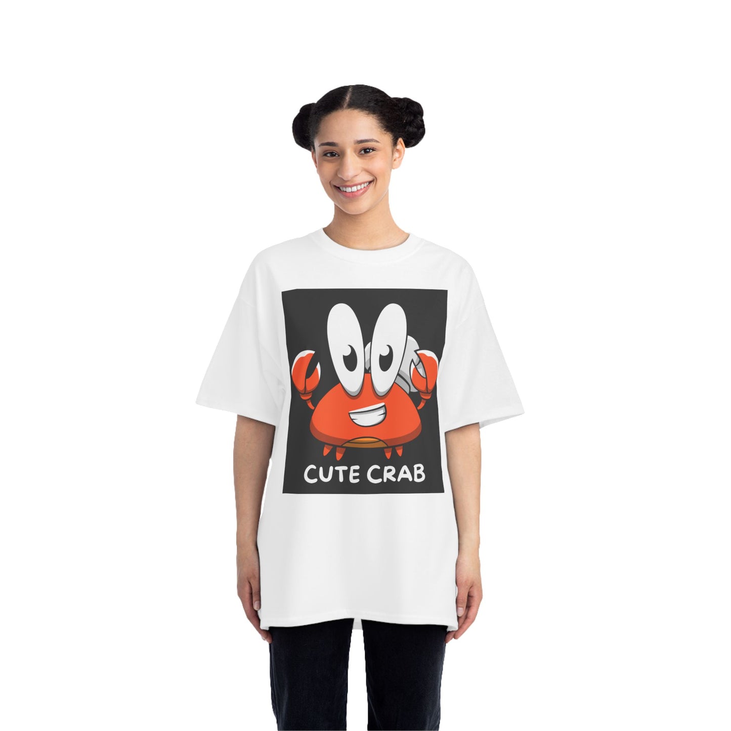Cute Crab Short-Sleeve T-Shirt | Fun Summer Tee | Beach Day Apparel, Gift for Crab Lovers, Cute Kids Shirt