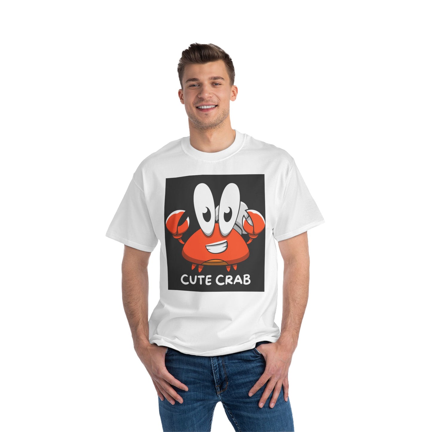 Cute Crab Short-Sleeve T-Shirt | Fun Summer Tee | Beach Day Apparel, Gift for Crab Lovers, Cute Kids Shirt